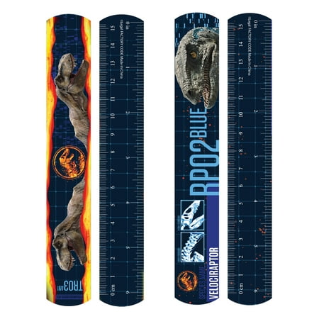 Jurassic Park Slap Bracelet Party Favors, 4 Count