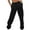 Black, variant on Women's Thin High Waisted Loose Sweatpants Comfortable High Waisted Jogging Pants With Pockets Casual Sweatpants