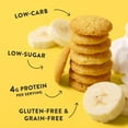 thumbnail image 4 of Sugar Free Banana Cream Wafer Cookies, 6.75Oz, Keto Snack, Low Carb, Gluten Free, Almond Flour Dough, Diabetic Friendly, Vanilla Flavor, 4 of 11