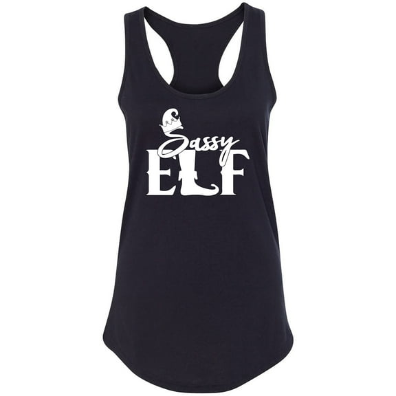 Sassy Elf Racerback Tank