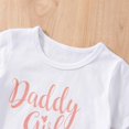 thumbnail image 5 of LNMQLPDBS Girls Skirt Set Short Sleeve Letters Print T Shirt & Pink Denim Skirt with Button 2pcs Outfits for 1 to 6 Years Trendy Classic Cute Summer Sets for School Vacation and Beach Play, 5 of 6