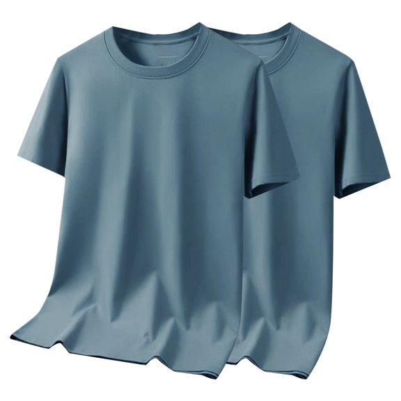 hoksml Basic Crew Neck T Shirts for Men 2 Pack Comfortable and Durable Perfect for Casual and Sports