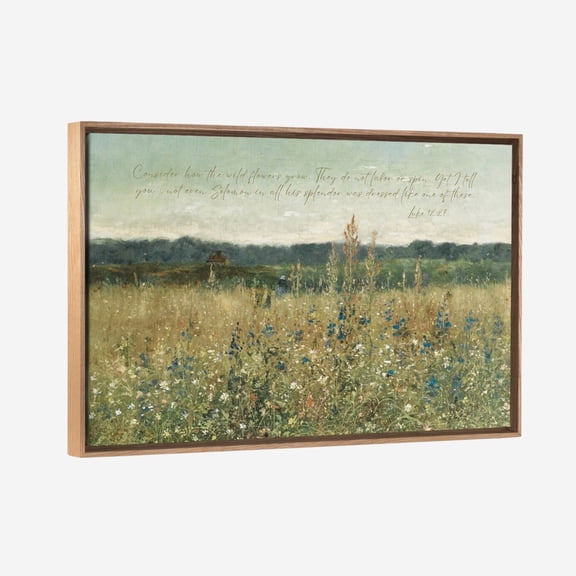 Scripture Christian Wall Art Vintage Landscape Bible Verse Print Modern Farmhouse Decor Wood Frame Art, Unframed Paper Poster 8x10in