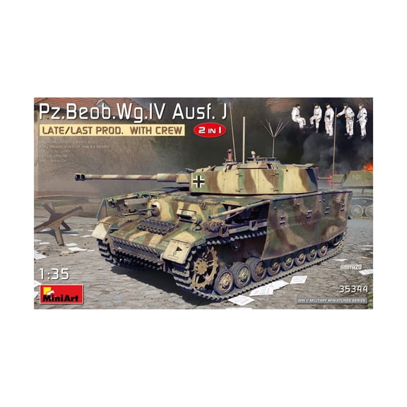 MiniArt Models Pz.Beob.Wg.IV Ausf. J Late/Last Prod. w/Crew New
