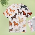 thumbnail image 5 of Cool Horse Women T-Shirt Classic O Neck T-Shirts Short-Sleeve Trendy Animal Print Design Tshirt Casual Clothing, 5 of 5