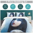 thumbnail image 5 of Lisa Lightweight Comfort Soft Touch Zipper Closure Weave Duvet Cover Sets for Sleeping, 5 of 5