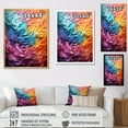 thumbnail image 4 of Designart "Vibrant Oscillations In Multicolor Op Art" Op Art Floater Framed Canvas Prints, 4 of 5