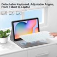 thumbnail image 2 of Funda de teclado JUQITECH retroiluminada para Samsung Galaxy Tab S6 Lite 10.4, 2 of 9