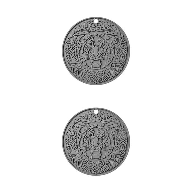 Bearachild Tapete para ollas, mantel Individual circular con aislamiento térmico, soporte para platos antiescaldado, almohadilla para de comedor, Type2 NO2