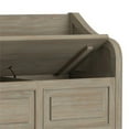 thumbnail image 3 of Maklaine Solid Wood 42 " Traditional Entryway Storage Bench in Distressed Gray, 3 of 5