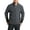 Charcoal Heather/ Black, variant on Mens Full Zip Midweight Performance Fleece Jacket with Stretch Panels