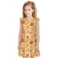 thumbnail image 1 of Fotbe Various Bread Vestido de Dormir para Niñas de 3 a 10 Años, Mangas Cortas, Estilo Princesa, Pijama Camisón con Mangas Voladas-Small, 1 of 6