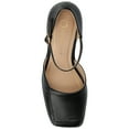 thumbnail image 4 of Journee Womens Evangeline Square Toe Stacked Heel Pumps, Widths Available, 4 of 9