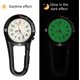 thumbnail image 3 of relojes de cuarzo con clip para mochila, reloj de bolsillo unisex que brilla en la oscuridad con esfera blanca para médicos, enfermeras y actividades al aire libre., 3 of 3