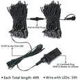 thumbnail image 5 of Morttic 2-Pack 66FT 200 LED Christmas Lights, Extendable Christmas Tree Lights with Timer & Memory Function, Waterproof Green Wire Outdoor String Lights Indoor 8 Lighting Modes (White), 5 of 6