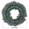 thumbnail image 3 of Unique Bargains Front Door Wreaths Artificial Farmhouse Wreaths All Seasons Decor Purple, 3 of 7