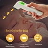 Infrared Thermo- meter LCD Laser Temperature Gun Non-contact Digital IR Temp Meter, Fever Alarm and Memory Function