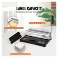 thumbnail image 3 of Binding Machine Comb Binding Machine 21Holes Binding 450 Sheets Book Binder Machine With 100 PCS 3/8'' Comb Spines, 3 of 7