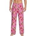 thumbnail image 2 of Goofa Strawberry Cake Printed Soft Pajama Pants for Men, Wide Leg Comfy Casual Lounge Yoga Pants-Medium, 2 of 9
