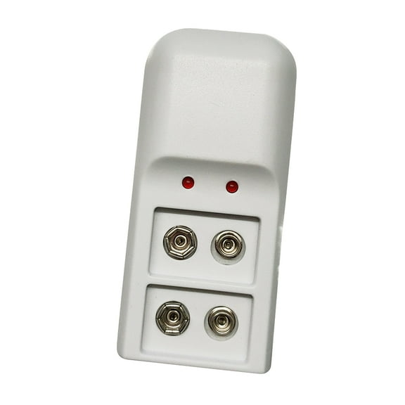 WHAMVOX Durable 9V Li-ion Ni- Battery Charger for Rechargeable 9 Volt Batteries