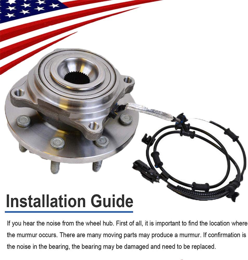 Bodeman Front Wheel Hub Bearing Assembly Pair For Ram 2500 3500 2014-2018 – Set Of 2