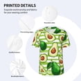 thumbnail image 4 of Balery Avocado Green Striped Baseball Jersey for Men Casual Button Down Shirts Short Sleeve Active Team Sports Uniform-X-Large, 4 of 9