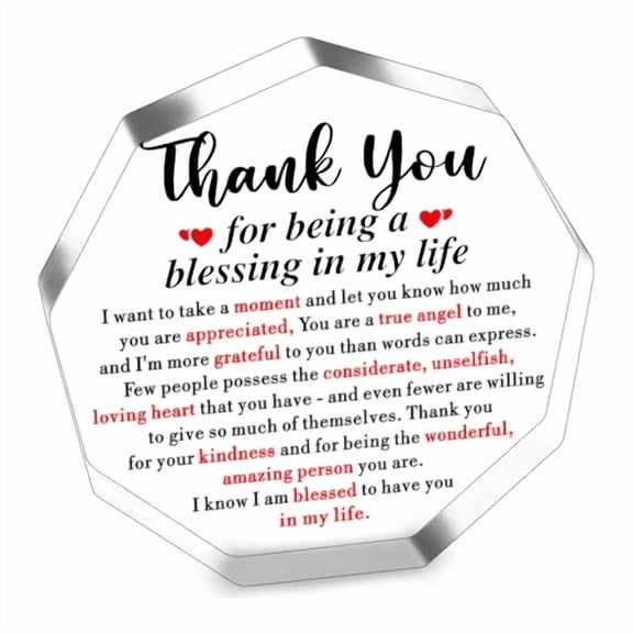 Thank You Gifts for Women Men Appreciation Gifts for Friends Coworkers Mentor Gift for Women Acrylic Plaque Home Office Decor