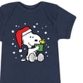 thumbnail image 3 of Peanuts - Christmas - Woodstock Is Snoopy's Present - Infant Baby One Piece, 3 of 5