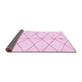 thumbnail image 2 of Ahgly Company Indoor Square Solid Pink Modern Area Rugs, 5' Square, 2 of 4