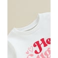 thumbnail image 6 of Bslissey Little Girl Valentine's Day Casual Sweatshirt Long Sleeve Letter Pie Print Crew Neck Hoodie Toddler Loose Pullover Tops Kids Daily Clothes 3T 4T 5T 6T, 6 of 8