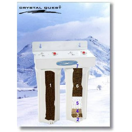 CRYSTAL QUESTA Mega Undersink Double Replaceable Arsenic Water Filter System