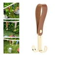 thumbnail image 4 of pa colg de material cuero portátil pa exteriores, s dobles extraíbles pa de camping, almacenamiento de ropa, vajilla, acabado de p oscuro DYNWAVEMX Gancho para colgar, 4 of 8