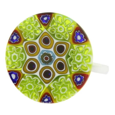 GlassOfVenice Murano Glass Millefiori Ring #9