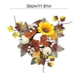 thumbnail image 3 of Artificial Flower Candle Ring Wreath for Wedding Centerpiece Table Decor Mini Floral Garland for Party Home Door Decoration Plastic Candle Holder Ring for Pillar Candles Lanterns Vases 1pcs, 3 of 6