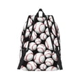 thumbnail image 6 of Rocae Cute Baseball for Durable Canvas Backpack Leisure Large Bag Travel Rucksack Multi-function Backpack Medium, 6 of 8