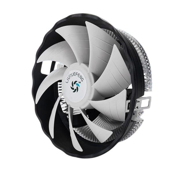 Seitruly Enfriador de CPU para computadora, ventilador de refrigeración RGB profesional extraíble, repuesto de radiador modificado para Juegos de teclado y mouse para computadora Blanco sin brillo