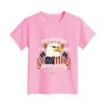 thumbnail image 4 of mgoYE America 250th Anniversary T Shirt Boys Girls Boys T-Shirt 250 Years America Anniversary Shirt Girls Boys 250th Independence Day Freedom Shirt USA Flag Star and Stripes Tee(Pink,2-3 Years), 4 of 4