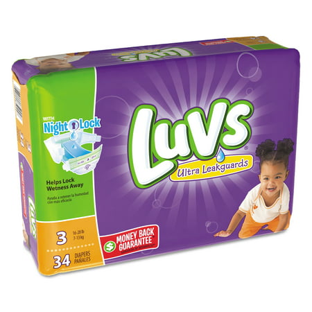 Luvs Disposable Diapers Jumbo Pack - Size 3 (34ct)