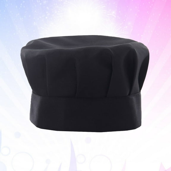 DEEPCRAFF 1Pack Hat for Chef Adult Mushroom Shape Bouffant Design for Chefs in Hotels