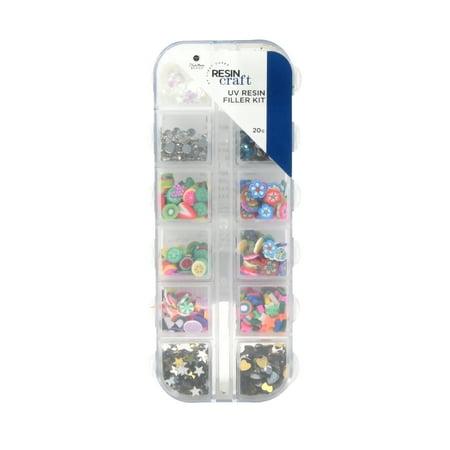Blue Moon Beads UV Resin Filler Kit Assorted Color and Shapes-Unisex-Teen to Adult