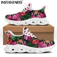 thumbnail image 1 of Chaussures à Lacets pour Femmes Design Fleur d'Hibiscus Tropical Décontracté Résistant à l'Usure, 1 of 5