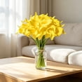 thumbnail image 5 of White Calla Lilies, Artificial Lily Flowers, 10Pcs 35cm Fake Flowers for Wedding Bouquet Home Vase Table Centerpiece Decor, 5 of 8