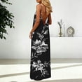thumbnail image 6 of Aimik Women's Scoop Neck Spaghetti Strap Dress Summer Fashion Print Loose Straight Maxi Dress Relaxed Fit Lounge Vacation Dress, 6 of 6