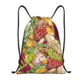 thumbnail image 1 of Saiise Bright Mushrooms Pattern Sports Drawstring Backpack - String Swim Gym Bag with Wet Proof Pocket for Women&Men-Medium, 1 of 6