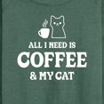 thumbnail image 3 of Instant Message - All I Need Coffee Cat - Women's Lightweight French Terry Long Sleeve Shirt, 3 of 6
