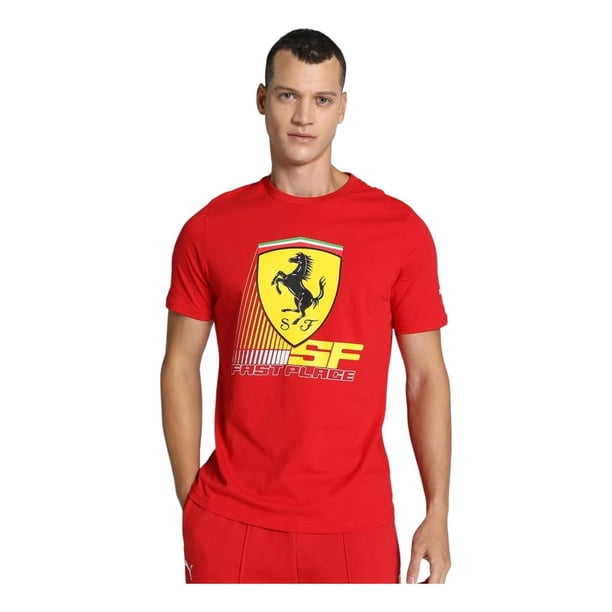 Playera Puma Hombre Ferrari Race Colored Big Rojo Casual rojo S