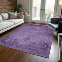 Addison Rugs Chantille Indoor/Outdoor Traditional Oriental Purple Washable Rectangle Rug, 3' x 5'
