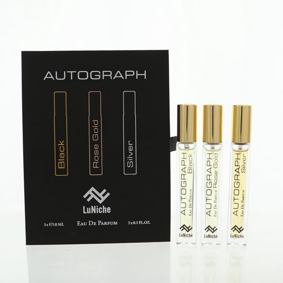 Autograph Discovery Set 0.3 Black Eau De Parfum Spray by Luniche Gift Set for Unisex