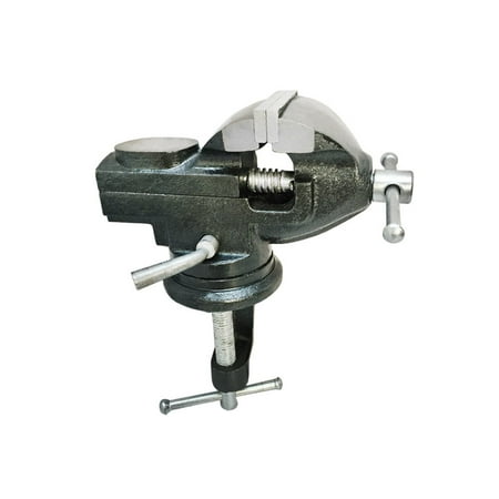 2'' Cast Iron Steel Jaw 360 Degree Swivel Anvil Table Clamp Vise Vice 2'' Open