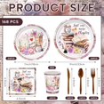 thumbnail image 2 of 168pcs Book Themed Party Decorations Book Paper Plates Napkins Cups Book Disposable Tableware Set for Kids Book Club Library Reading Party Supplies Serves 24, 2 of 7